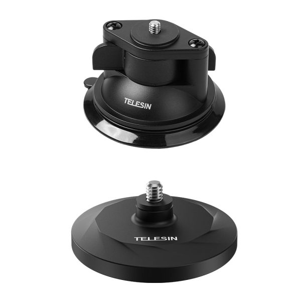 TELESIN Magnetic Base and Suction Cup Base Set for Insta360 GO 3 Supply