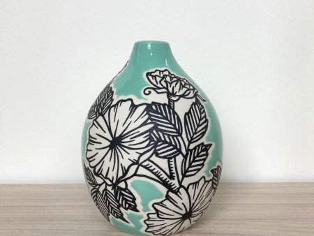 Rider Ceramics Floral Bud Vase Hot on Sale