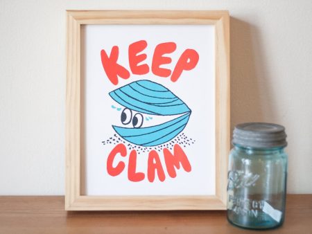 Yardsale Press Keep Clam Print Sale