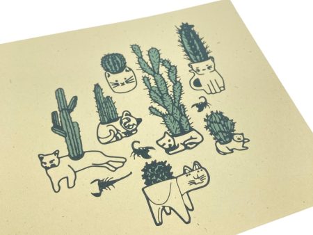 The 50 50 Company Cactus Print on Sale