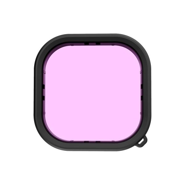 TELESIN Pink Red Purple Waterproof Case Filter for GoPro 12 11 10 9 For Sale