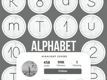 ALPHABET IG HIGHLIGHT COVERS Fashion