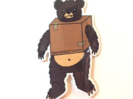 Box Robot Army Box Bear Sticker For Sale