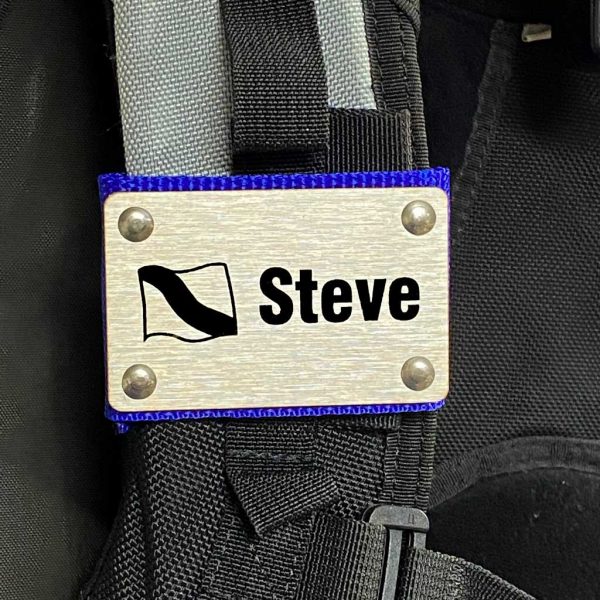 Scuba BC Name Tag - Stainless Steel Edition Hot on Sale