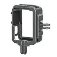 TELESIN Metal Cage Vertical Frame for GoPro 12 11 10 9 Fashion