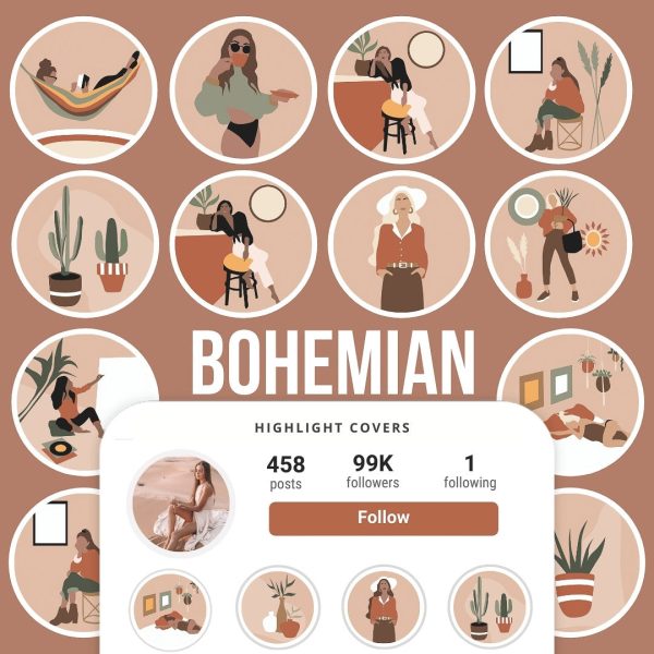 BOHEMIAN IG HIGHLIGHT COVERS Supply