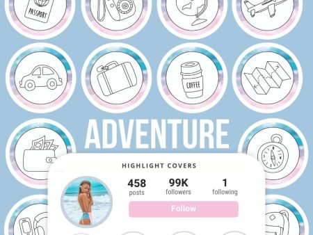 ADVENTURE IG HIGHLIGHT COVERS on Sale