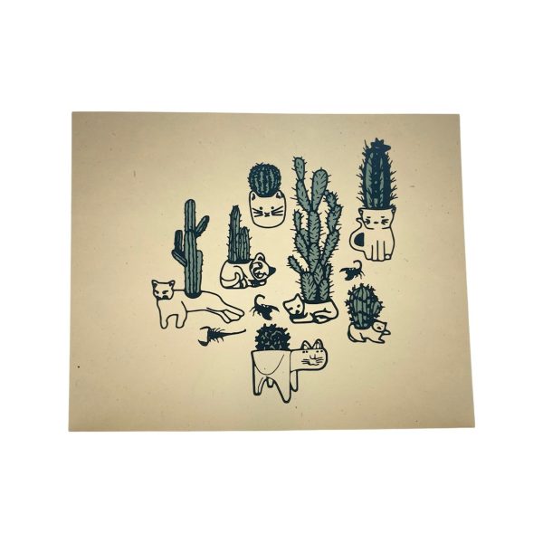 The 50 50 Company Cactus Print on Sale