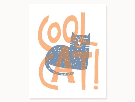 Hello Doodle Cool Cat Print Discount