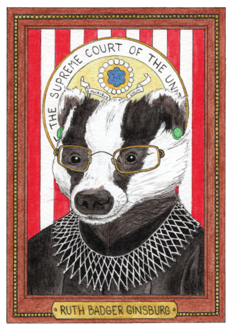 Ruth Badger Ginsburg Art Print Cheap