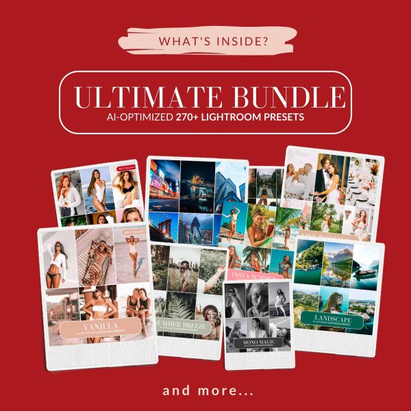 ULTIMATE 200+ LIGHTROOM PRESETS BUNDLE Sale