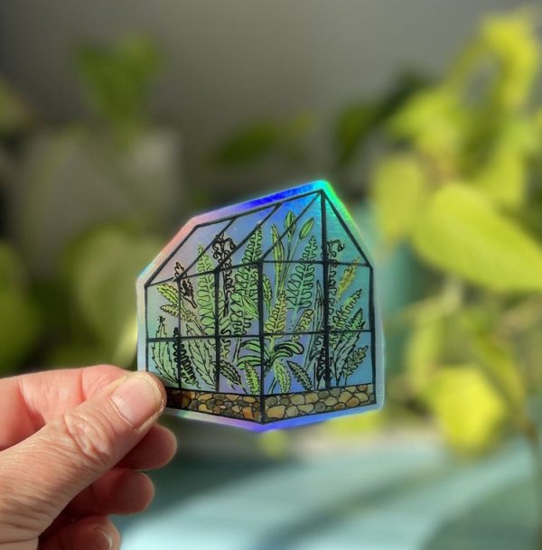 Amy Rice Hologram Terrarium Sticker Discount