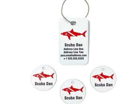 Full Color Scuba Equipment Tag Combo Pack For Sale