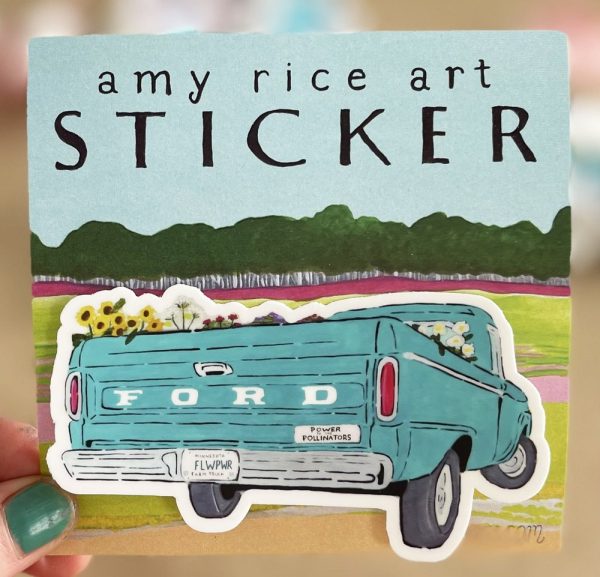 Amy Rice Power To The Pollinators Sticker Online now