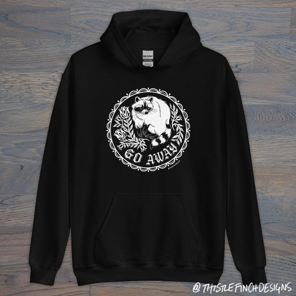 Thistle Finch Designs Go Away Hoodie Online now