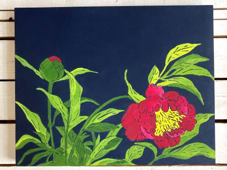 Amy Rice Peonies Original Painting Online