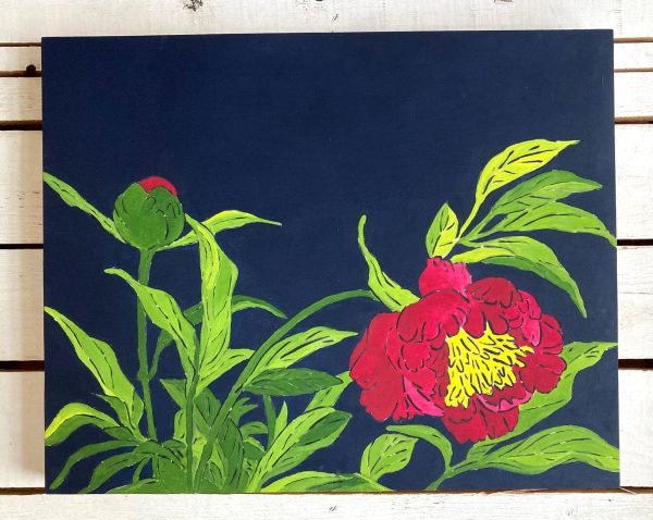 Amy Rice Peonies Original Painting Online