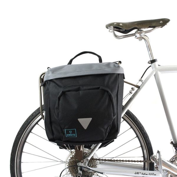 Vincita Double Bike Panniers - with Rain Cover, Large , Carrying Handle and Reflective Spots - Water Resistance Bicycle Pannier for Bike Rack Carrier on Sale